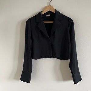 Aritzia Talula Cropped Blouse